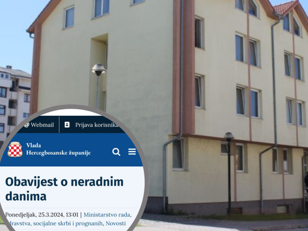 Vlada Kantona 10 proglasila neradne dane na osnovu zakona tzv. Herceg-Bosne