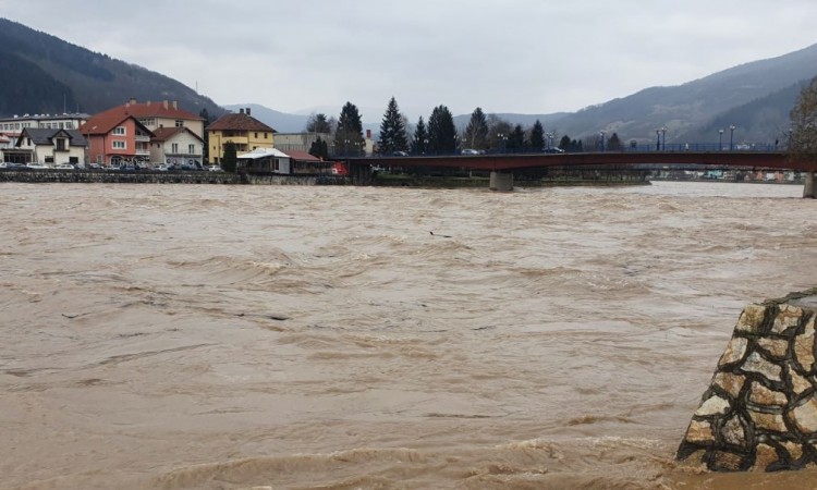 Vodostaj Drine u Goraždu u porastu, za sada nema opasnosti 