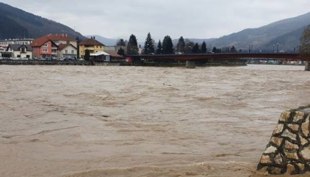 Vodostaj Drine u Goraždu u porastu, za sada nema opasnosti