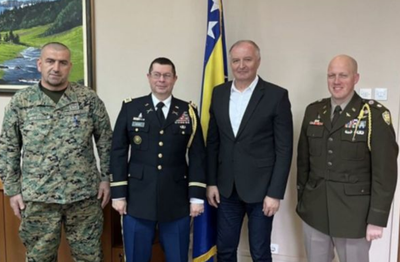 Vojni ataše SAD posjetio Ministarstvo odbrane BiH