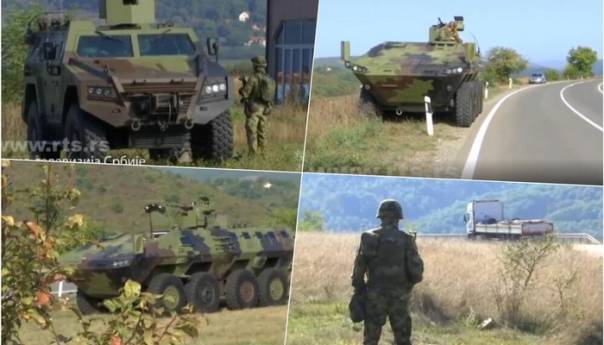 Vojska Srbije s oklopnjacima na dva kilometra od granice s Kosovom