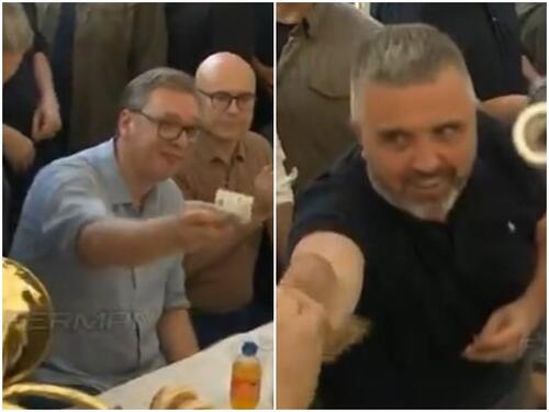 Vučić častio trubače uz četničku pjesmu, pogledajte video