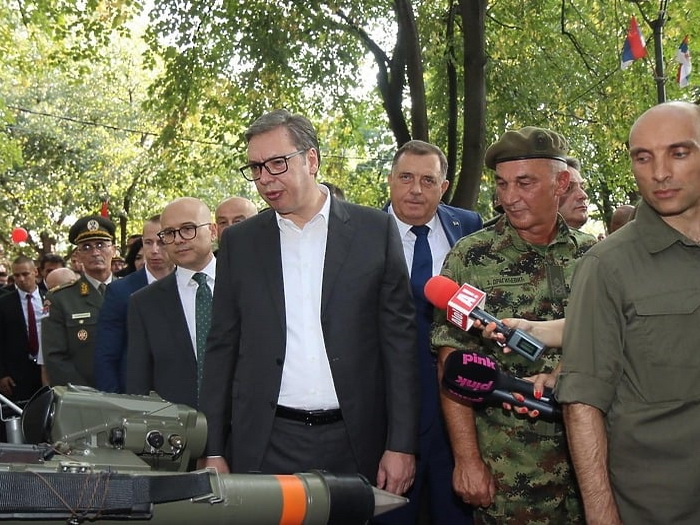 Vučić i Dodik na prikazu oružja Srbije: Šojgu je rekao...