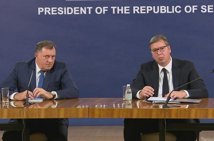 Vučić i Dodik o razgovorima u Bijeloj kući: Niko nije pomenuo BiH