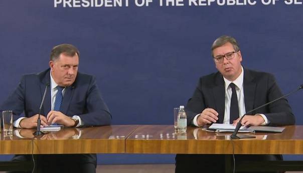Vučić i Dodik o razgovorima u Bijeloj kući: Niko nije pomenuo BiH