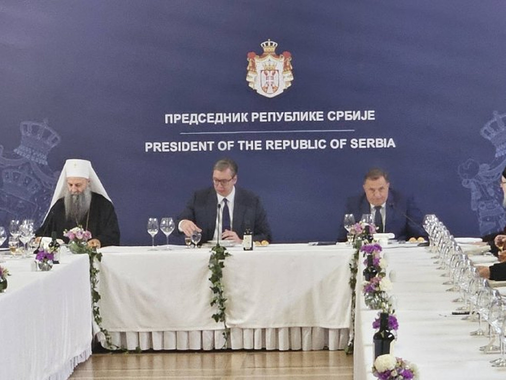 Vučić i Dodik s vrhom SPC: Otvara se Pandorina kutija zbog rezolucije