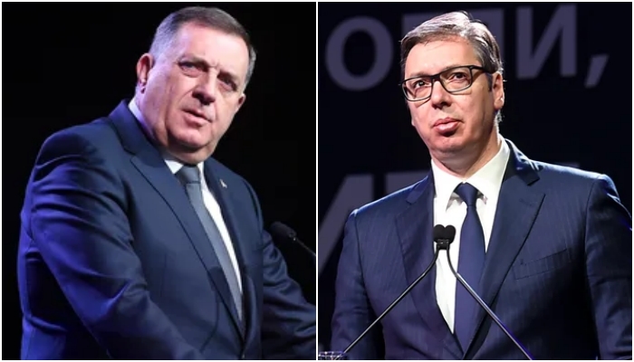 Vučić i Dodik u Kraljevu nazvali NATO zločinačkim i fašističkim