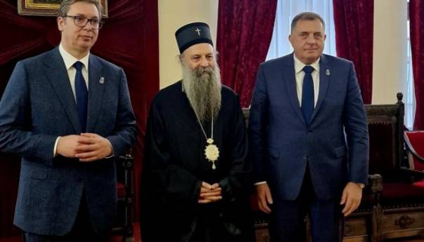 Vučić i Dodik u SPC: Odlučni da zajedno branimo vitalne interese