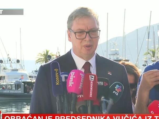 Vučić ipak došao u Tivat: "I prije su pokušali da me likvidiraju"