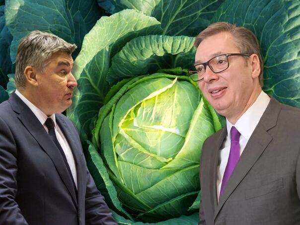 Vučić odgovorio Milanoviću: Poslaću mu glavicu kupusa