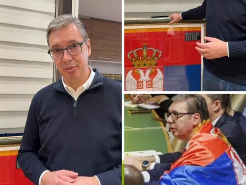 Vučić odnio zastavu kojom se ogrnuo u UN-u kad je usvojena rezolucija o Srebrenici
