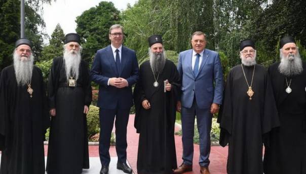 Vučić, Porfirije i Dodik o RS-u i Kosovu