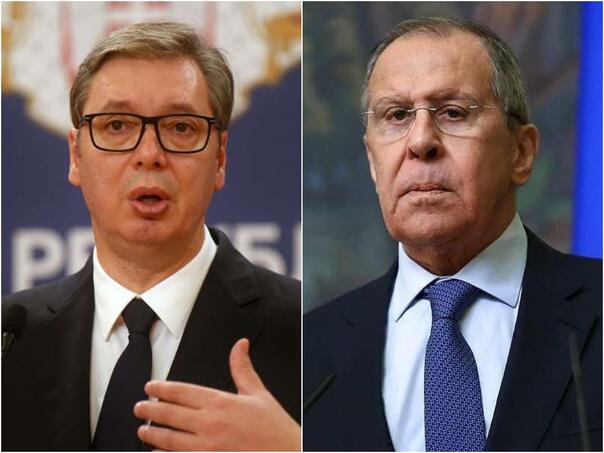 Vučić sa Lavrovom: Kriza u RS je izvana izazvana