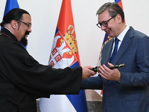 Vučić sa Seagalom: "Srbiju doživljava kao drugu domovinu"