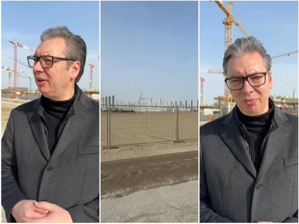 Vučić se oglasio sa gradilišta uoči masovnog protesta i poslao poruku