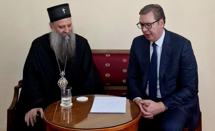 Vučić se ponovo sastao sa patrijarhom Porfirijem