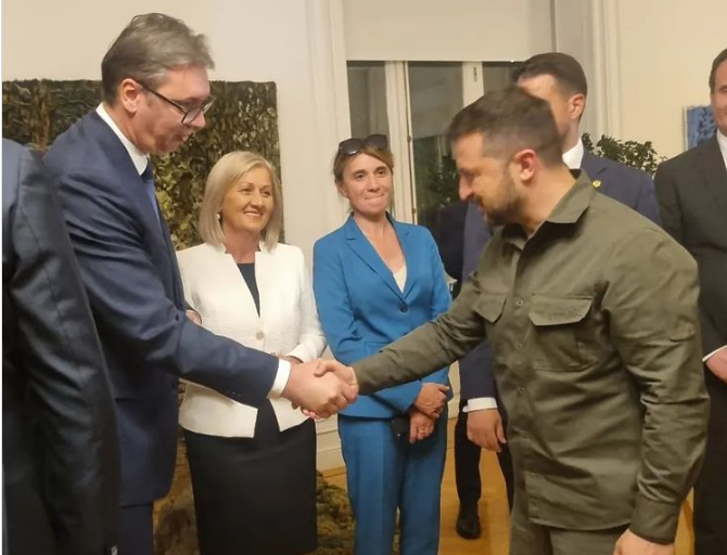 Vučić se susreo sa Zelenskim 