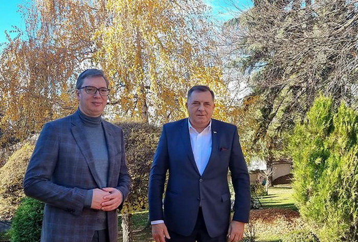 Vučić se u Beogradu sastao sa Dodikom