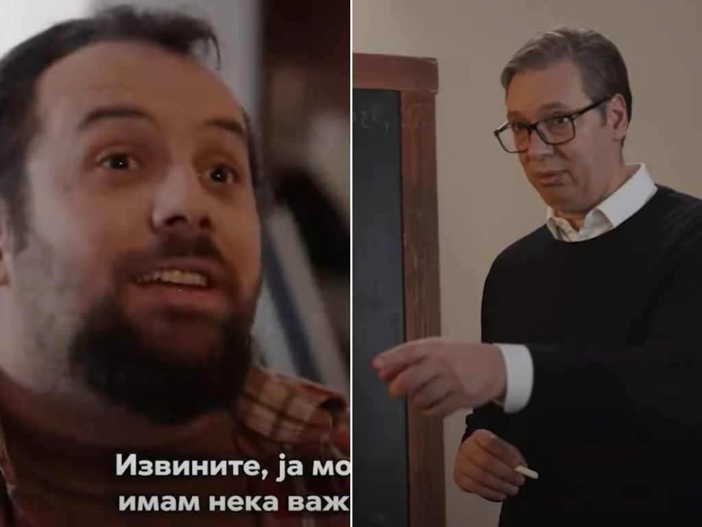 Vučić u novom spotu 'nagovorio' muškarca da odmah ode spavati sa ženom