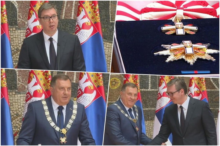 Vučić uručio najveće državno priznanje Miloradu Dodiku