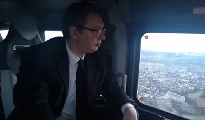 Vučićev helikopter zbog nevremena promijenio pravac