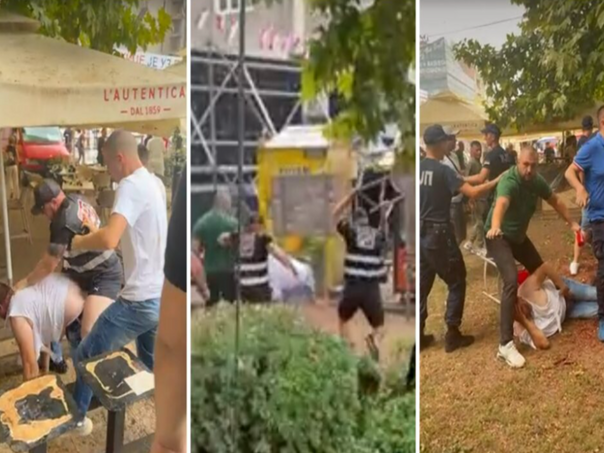 Vučićevi batinaši tukli građane u Užicama, nosili majice s likom Mladića