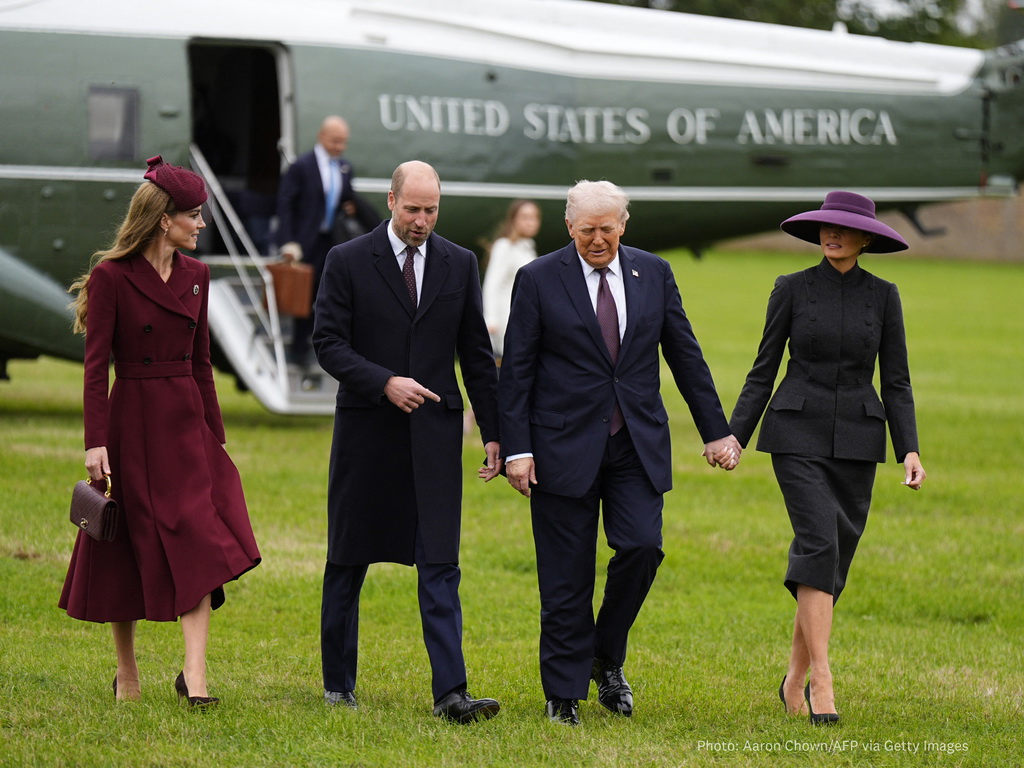 William i Kate dočekali Trumpove, Melania prekršila kraljevski protokol
