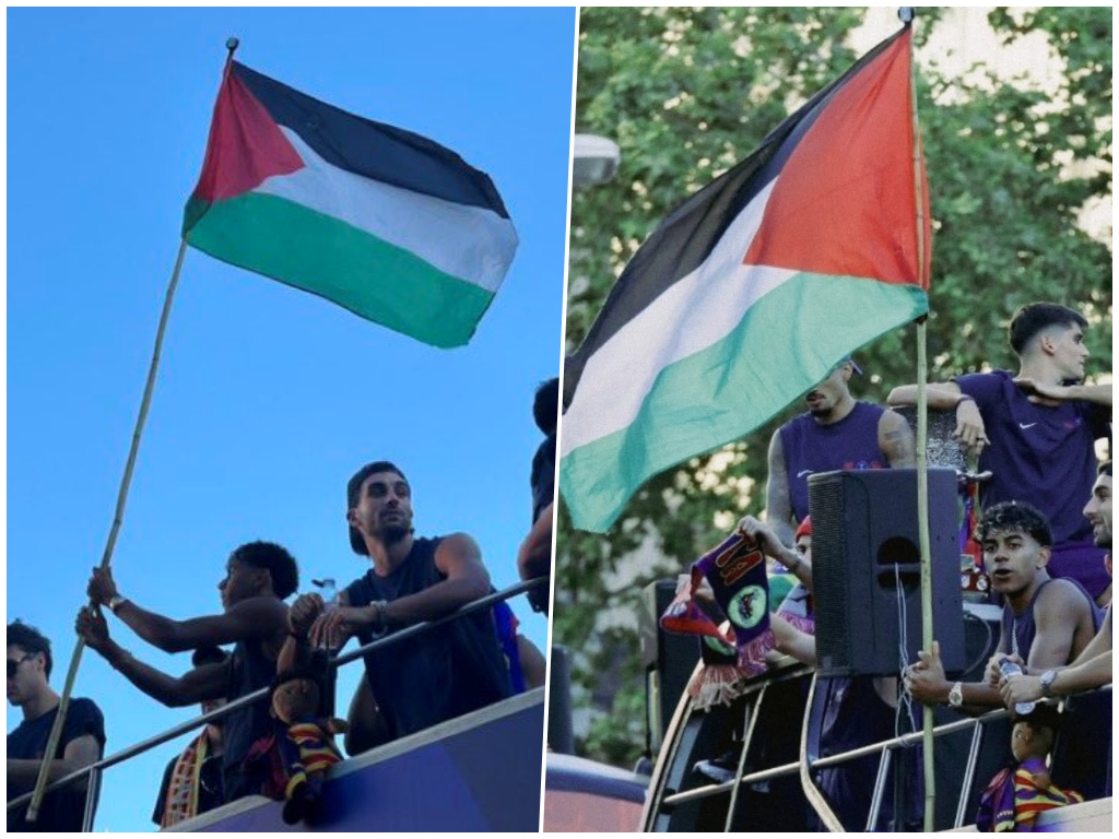 Yamal podigao zastavu Palestine na proslavi titule Barcelone