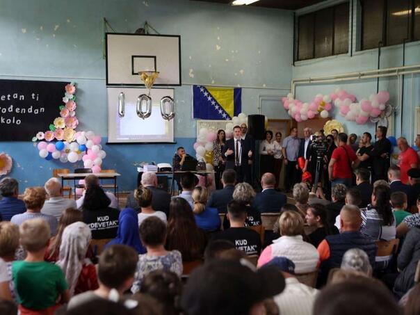 Za 100 godina rada OŠ 'Turija' Vlada TK poklonila rekonstrukciju fiskulturne sale