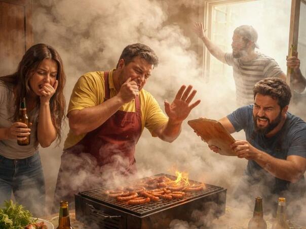 Za ne vjerovati: Roštiljali u dnevnom boravku, svi završili u bolnici