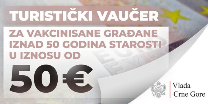 Za vakcinisane u Crnoj Gori turistički vaučer od 50 eura