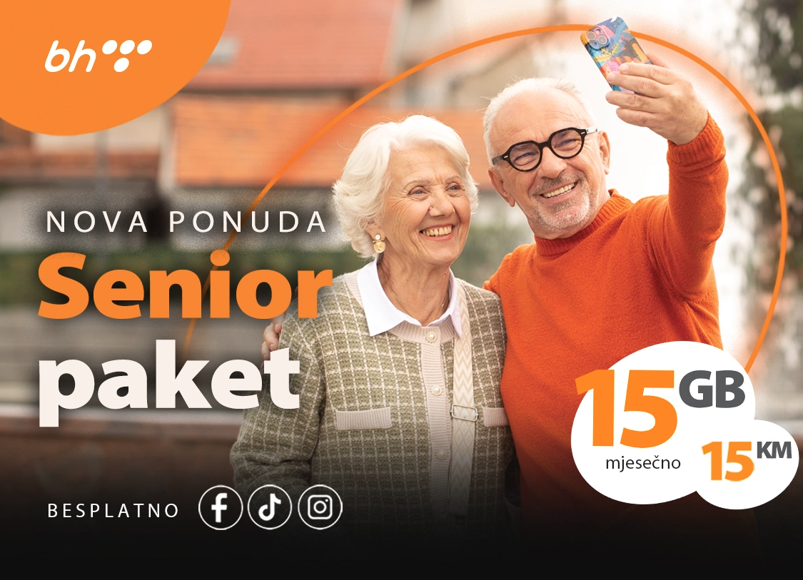 Za vas koji zaslužujete više: Otkrijte novi Senior paket BH Telecoma