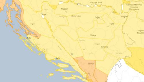 Za veći dio BiH upaljen žuti meteoalarm: Moguće poplave zbog obilnih padavina