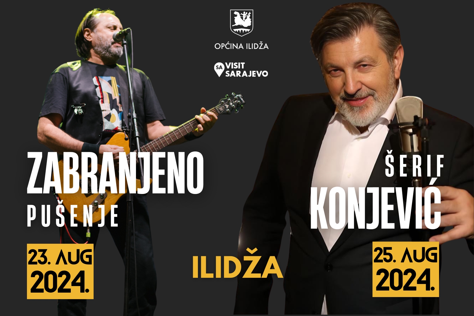 Zabranjeno pušenje i Šerif Konjević nastupaju na Ilidži