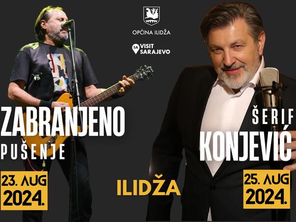 Zabranjeno pušenje i Šerif Konjević nastupaju na Ilidži