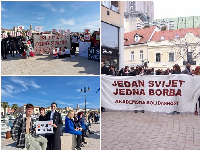 Zagreb i Split solidarišu s Novim Sadom: Borba protiv odvratnog nasilja