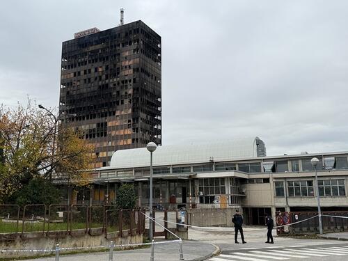 Zagreb: Saobraćaj oko Vjesnikovog nebodera u potpunosti obustavljen