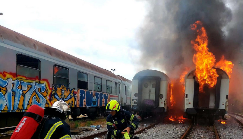 Zapalili se vagoni na glavnom kolodvoru u Zagrebu