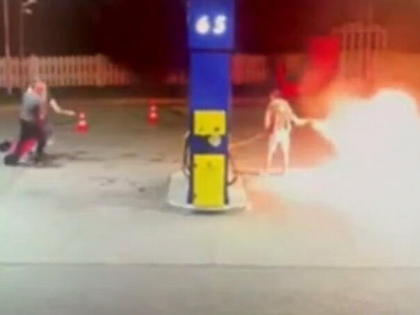 Zapalio pumpu i polio radnika benzinom: Čovjek gorio dok je gasio plamen