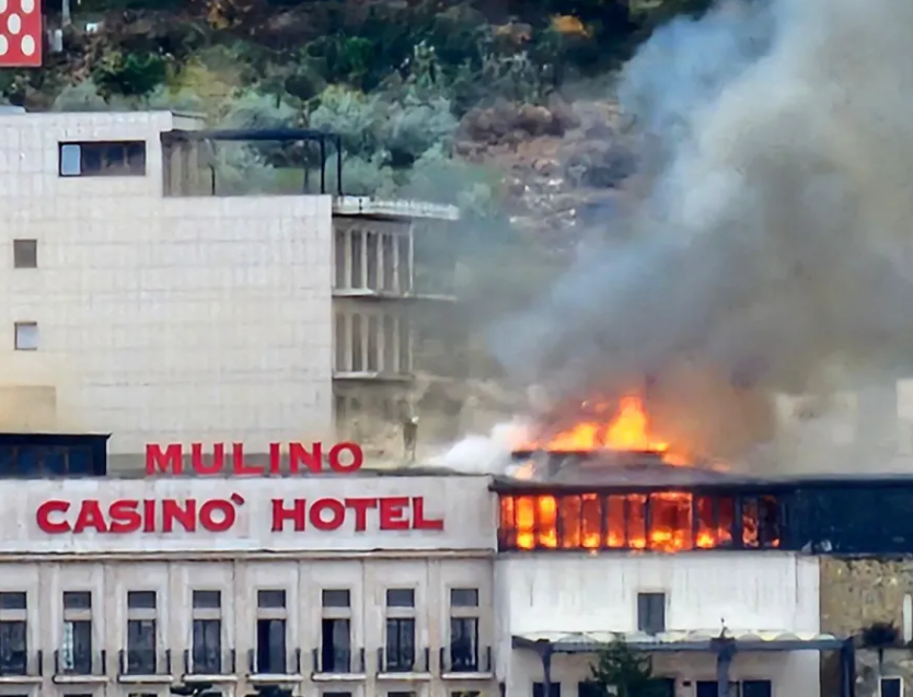 Zapalio se veliki hotel u Istri