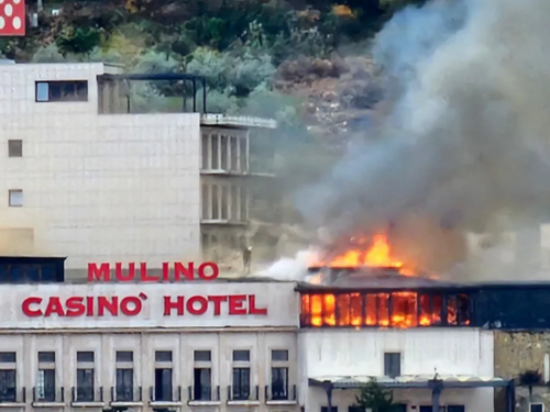 Zapalio se veliki hotel u Istri