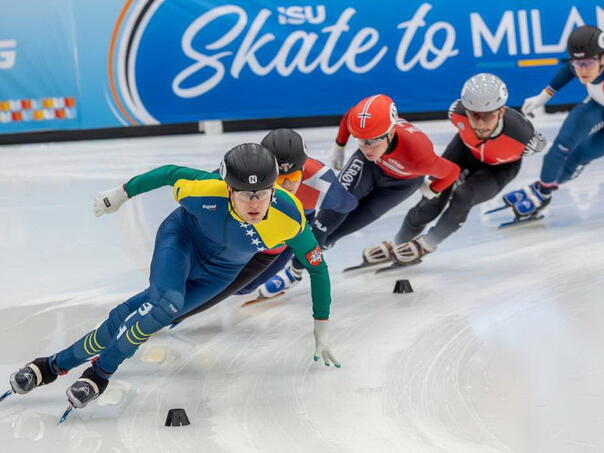 Zapažen nastup Omeragića na Evropskom seniorskom prvenstvu u brzom klizanju