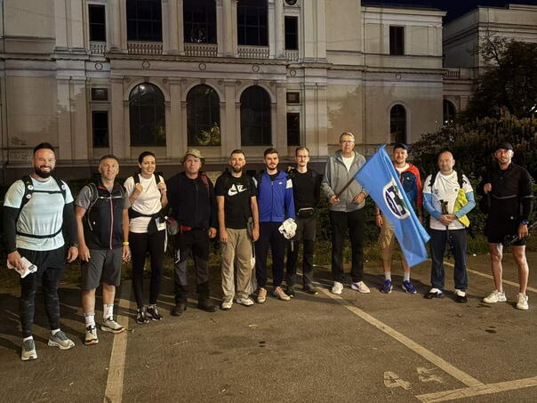 Zastava Grada Sarajeva prvi put na Maršu mira: Ispraćaj delegacije prema Potočarima