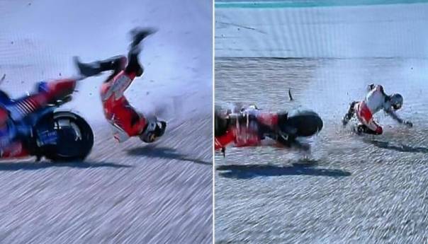 Zastrašujući pad španskog motocikliste