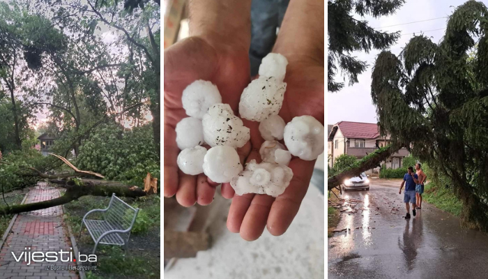 Zastrašujući prizori: Oluja i dalje pravi probleme u BiH