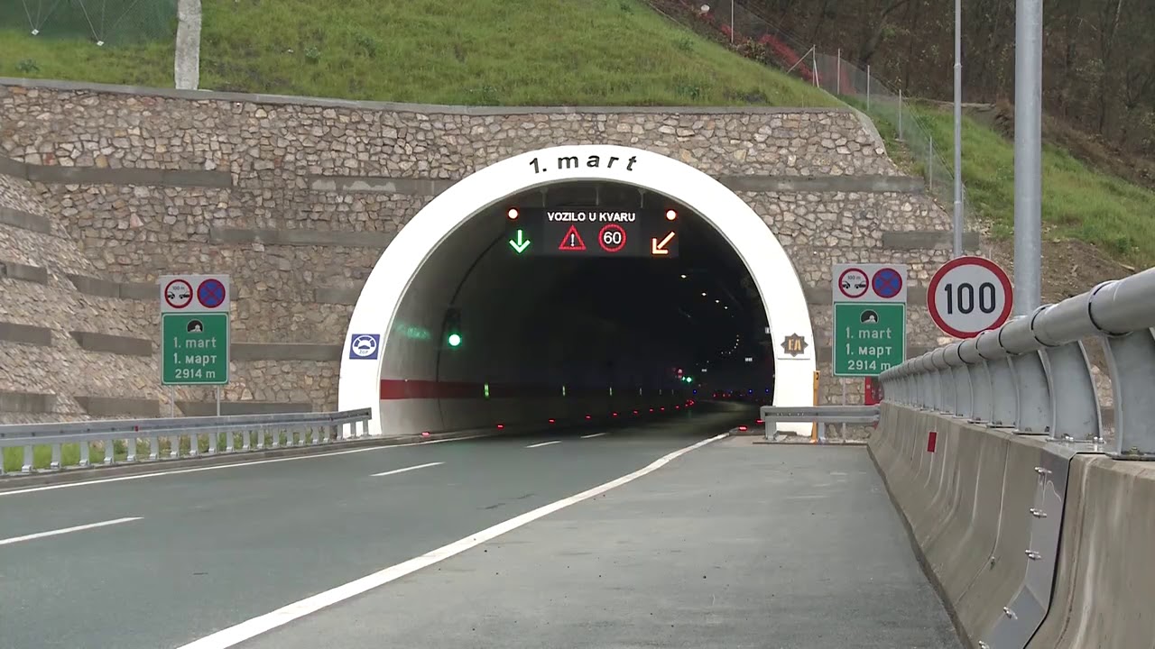 Zatvorena desna cijev tunela 1. mart u smjeru Zenica-Sarajevo