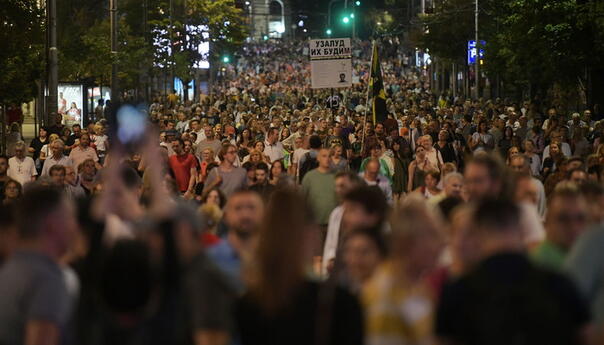 Završen protest, Beograd je večeras šetao za Bačku Palanku