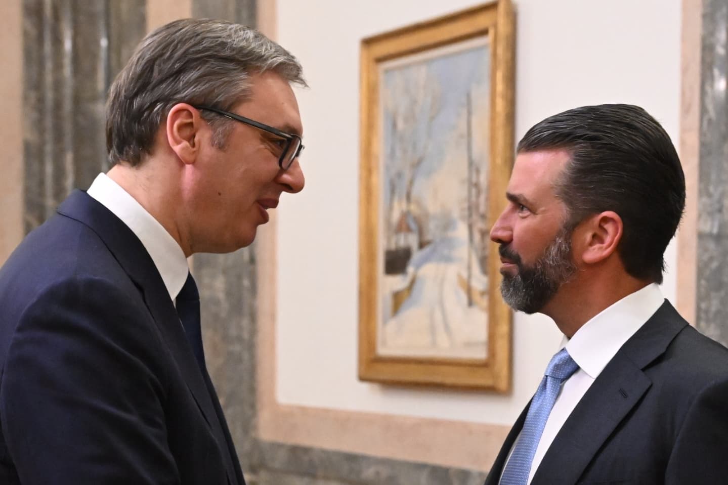 Završen sastanak Vučića i Trumpovog sina o "aktuelnim temama"