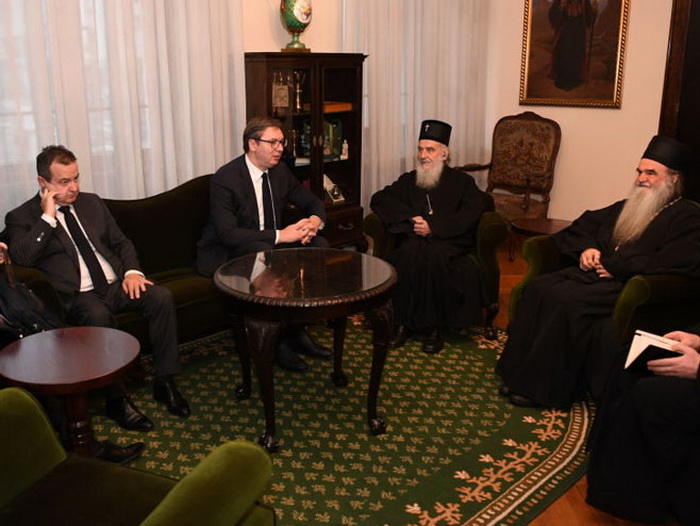 Završen sastanak Vučića s Irinejom, bez izjava