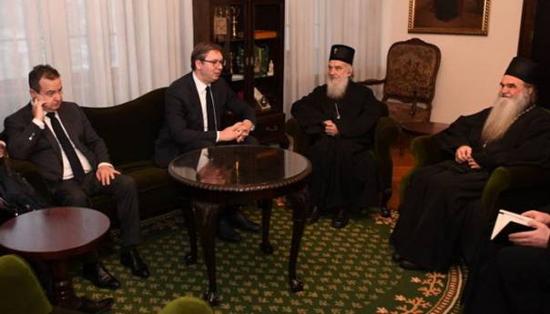 Završen sastanak Vučića s Irinejom, bez izjava